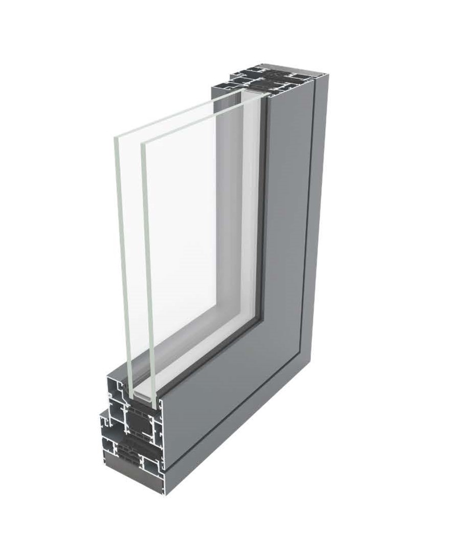 aluminium flush window sample cgi