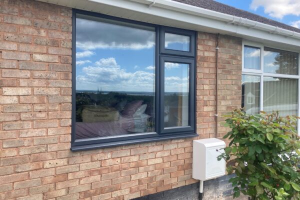 large black uPVC 2500 windows